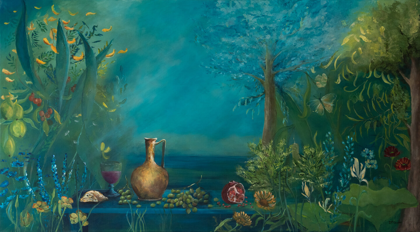 Schilderij "De Tuin"
